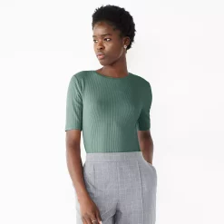 Petite Nine West Essential Elbow Sleeve Tee -Nine West shop 5247058 Huxley Blue