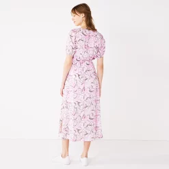 Women's Nine West Puff Sleeve Maxi Dress -Nine West shop 5261378 ALT