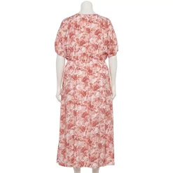 Plus Size Nine West Puff-Sleeve Chiffon Maxi Dress 11 Plus Size Nine West Puff-Sleeve Chiffon Maxi Dress -Nine West shop 5262085 ALT