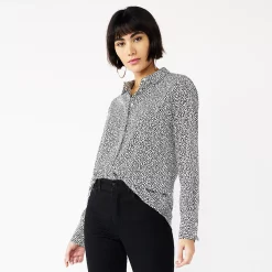 Petite Nine West Drapey Shirt 14 Petite Nine West Drapey Shirt -Nine West shop 5262174 Black Mini Hearts