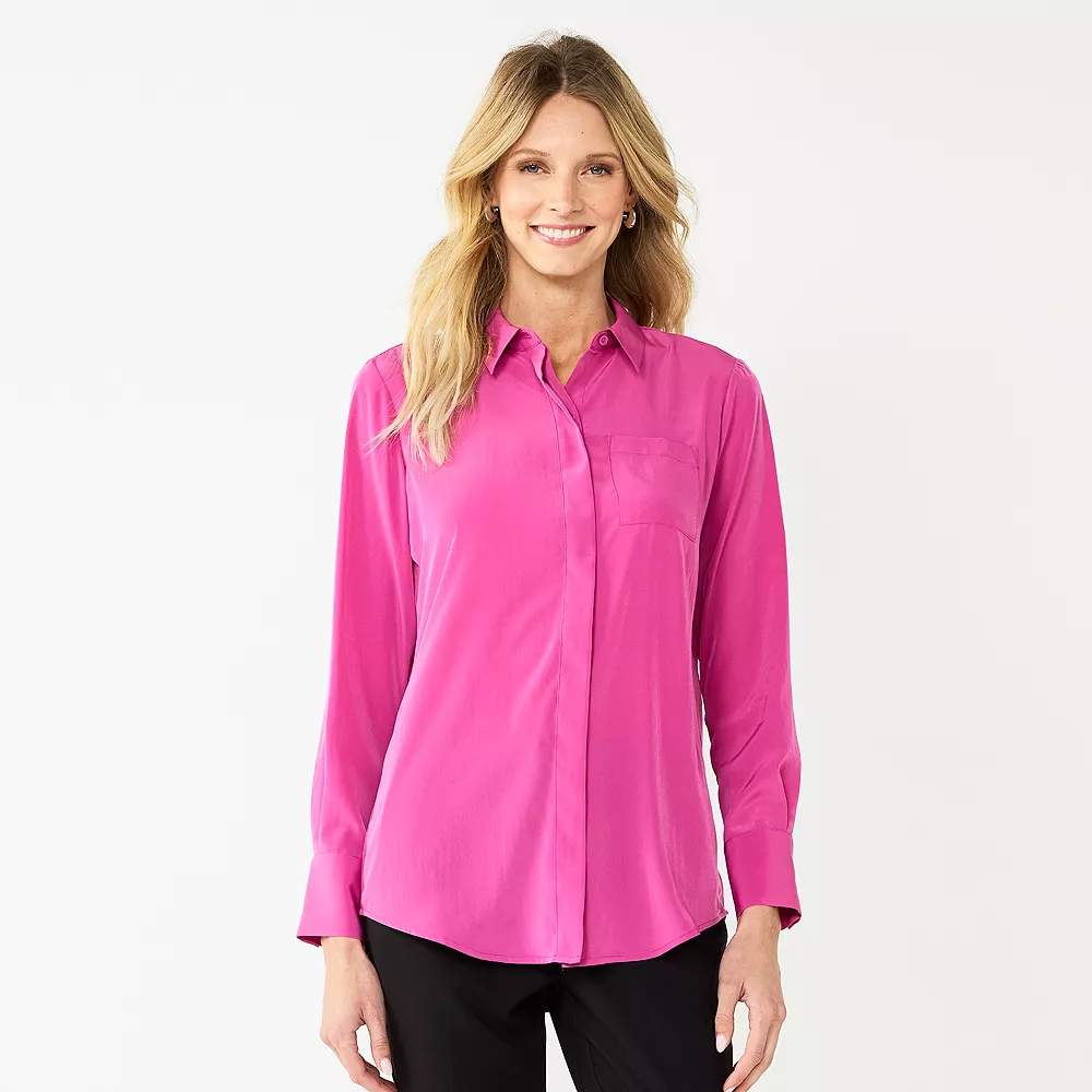 Petite Nine West Drapey Shirt 12 Petite Nine West Drapey Shirt - Image 10