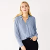 Women's Nine West Drapey Button Down Shirt -Nine West shop 5271741 Kelly Lavender