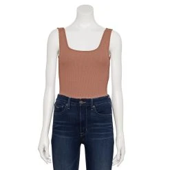Nine West shop 12 Women's Nine West Rib Scoopneck Tank Bodysuit