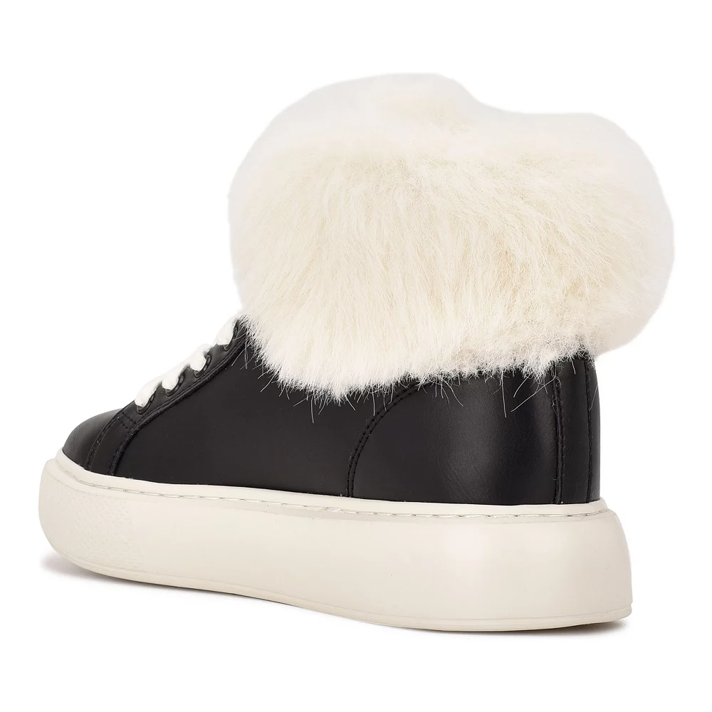 Nine West Keepup Women's Faux-Fur Sneakers 7 Nine West Keepup Women's Faux-Fur Sneakers - Image 5