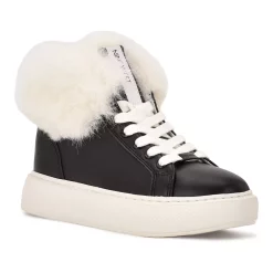 Nine West Keepup Women's Faux-Fur Sneakers