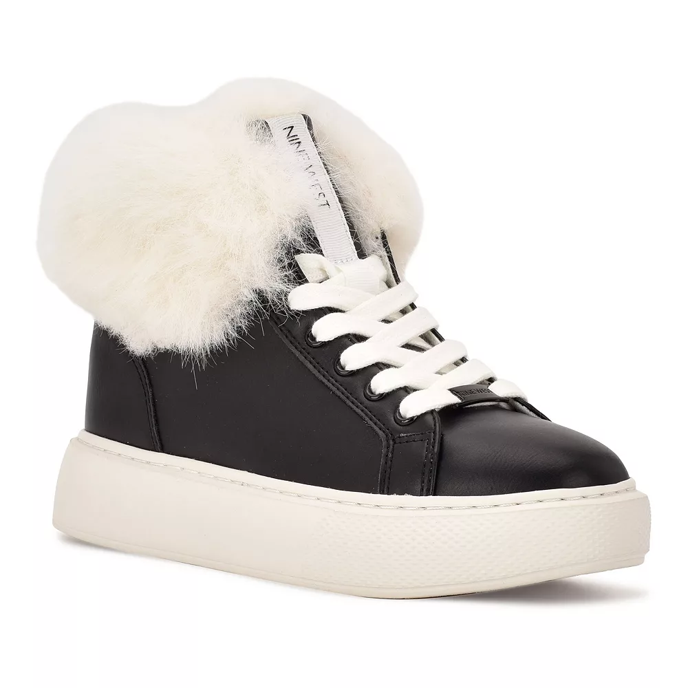 Nine West Keepup Women's Faux-Fur Sneakers 3 Nine West Keepup Women's Faux-Fur Sneakers