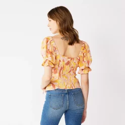 Women's Nine West Twist Front Puff Sleeve Top -Nine West shop 5493540 ALT