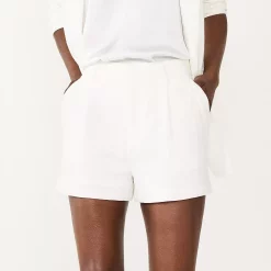 Women's Nine West High Rise Walking Shorts -Nine West shop 5497675 White Knight