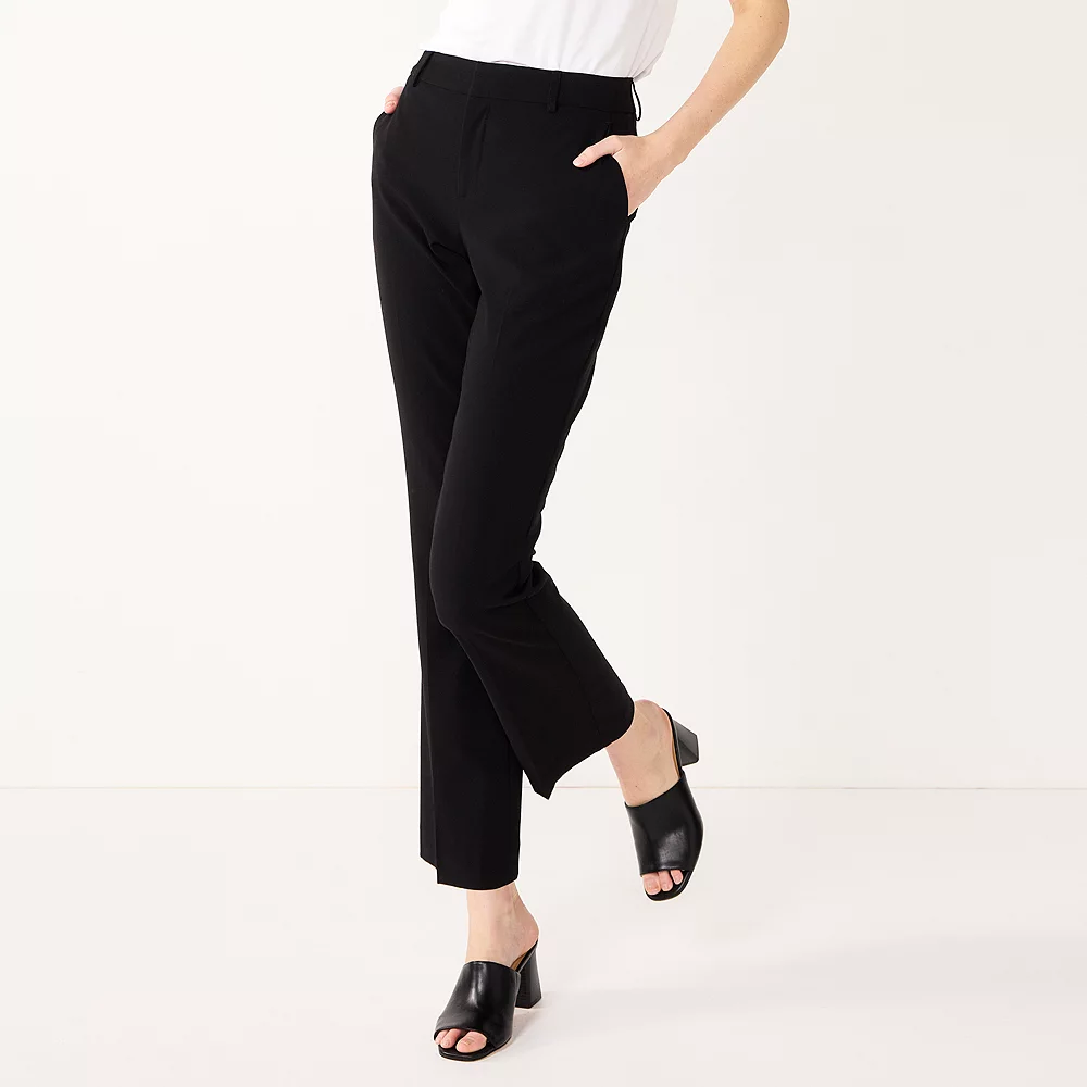 Women's Nine West Curvy Magic Waist Barely Bootcut Dress Pants 4 Women's Nine West Curvy Magic Waist Barely Bootcut Dress Pants - Image 2