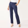 Women's Nine West Curvy Magic Waist Barely Bootcut Dress Pants 2 Women's Nine West Curvy Magic Waist Barely Bootcut Dress Pants -Nine West shop 5500437 Heather Navy