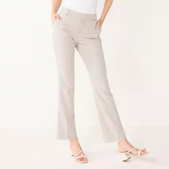Women's Nine West Curvy Magic Waist Barely Bootcut Dress Pants 13 Women's Nine West Curvy Magic Waist Barely Bootcut Dress Pants -Nine West shop 5500437 Lt Taupe Birdseye Text