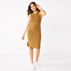 Women's Nine West Rib Crewneck Sleeveless Midi Dress 13 Women's Nine West Rib Crewneck Sleeveless Midi Dress -Nine West shop 5520209 Alderwood