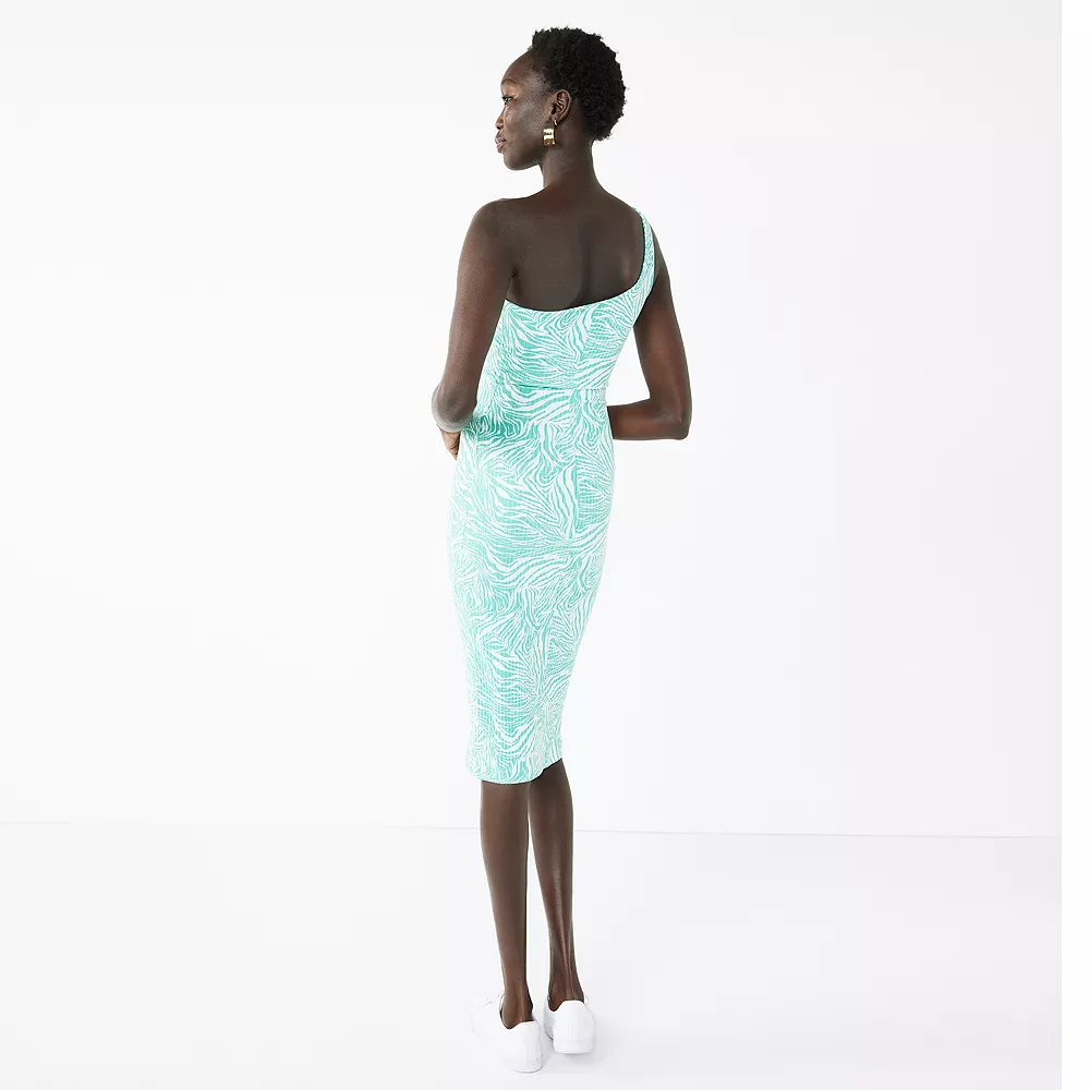 Women's Nine West One-Shoulder Bodycon Dress 6 Women's Nine West One-Shoulder Bodycon Dress - Image 4