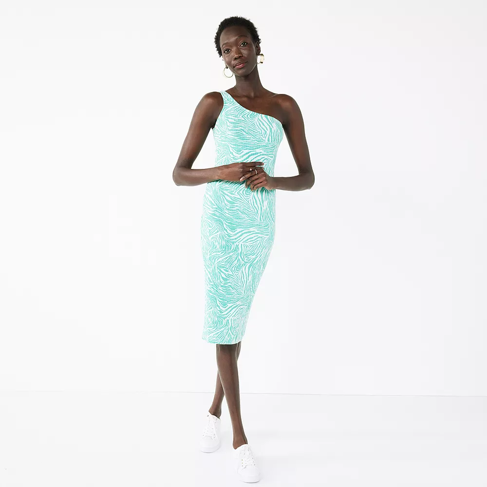 Women's Nine West One-Shoulder Bodycon Dress 4 Women's Nine West One-Shoulder Bodycon Dress - Image 2