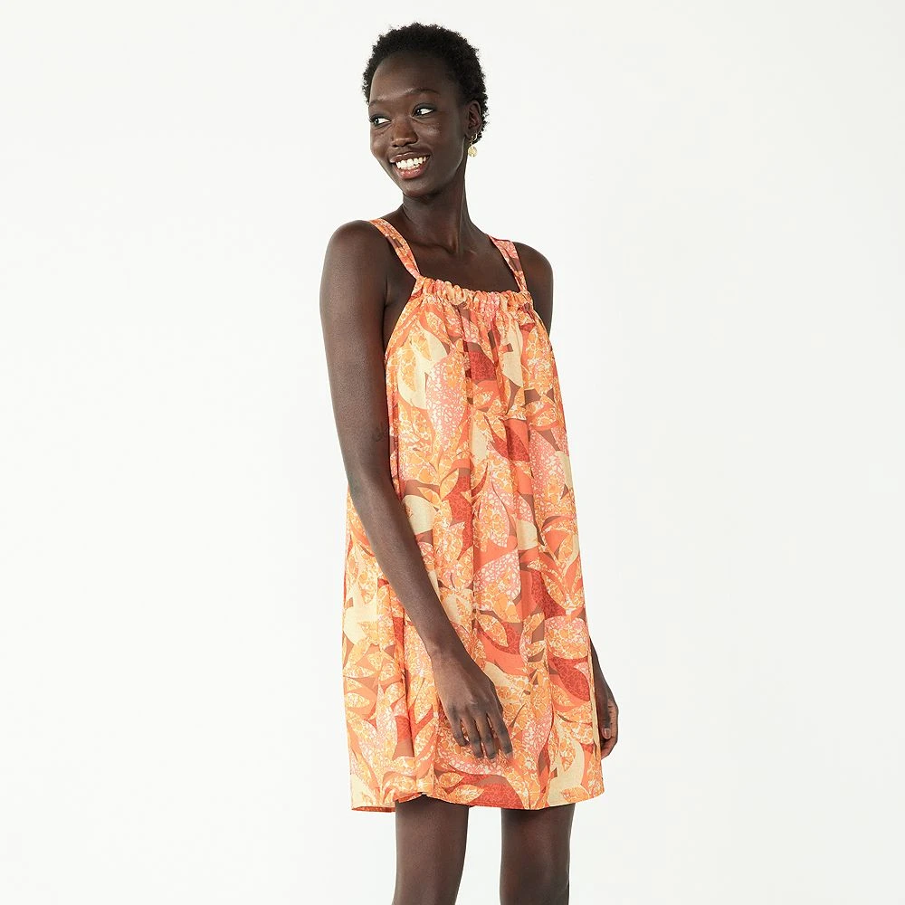 Women's Nine West Squareneck Trapeze Mini Dress 5 Women's Nine West Squareneck Trapeze Mini Dress - Image 3