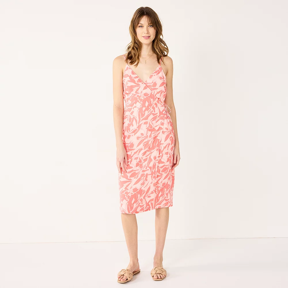 Women's Nine West Strappy Wrap Midi Dress 5 Women's Nine West Strappy Wrap Midi Dress - Image 3