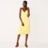 Women's Nine West Strappy Wrap Midi Dress 1 Women's Nine West Strappy Wrap Midi Dress -Nine West shop 5531473 Topical Shapes Yellow