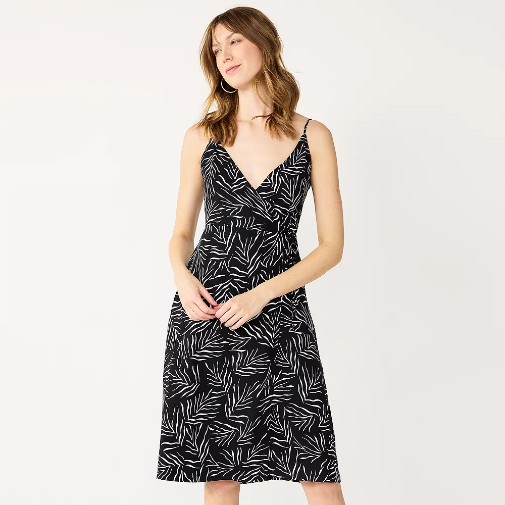 Women's Nine West Strappy Wrap Midi Dress 4 Women's Nine West Strappy Wrap Midi Dress - Image 2