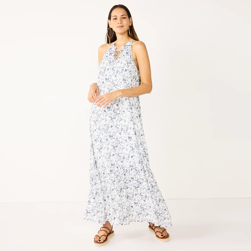 Women's Nine West Tiered Peasant Maxi Dress 4 Women's Nine West Tiered Peasant Maxi Dress - Image 2