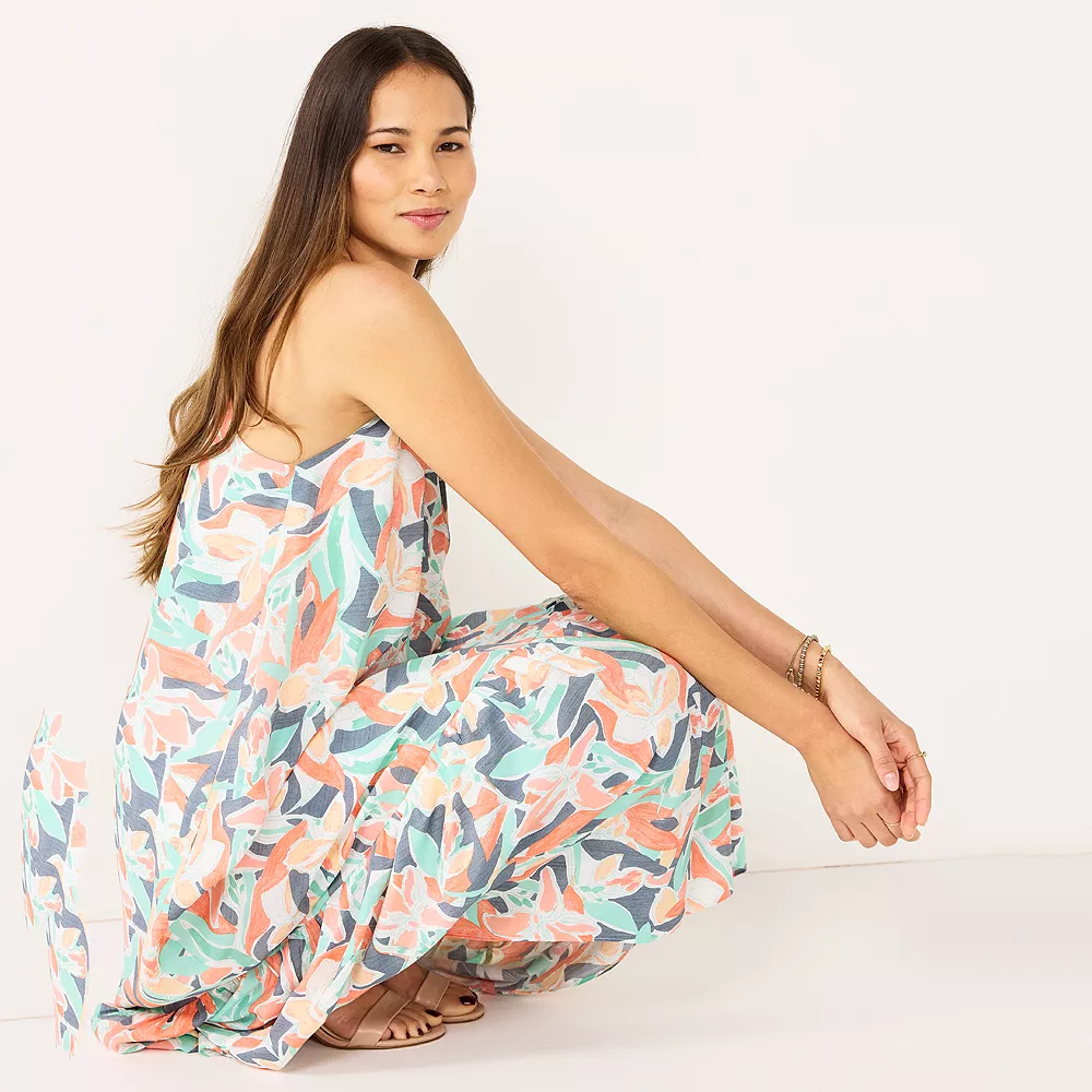 Women's Nine West Tiered Peasant Maxi Dress 7 Women's Nine West Tiered Peasant Maxi Dress - Image 5