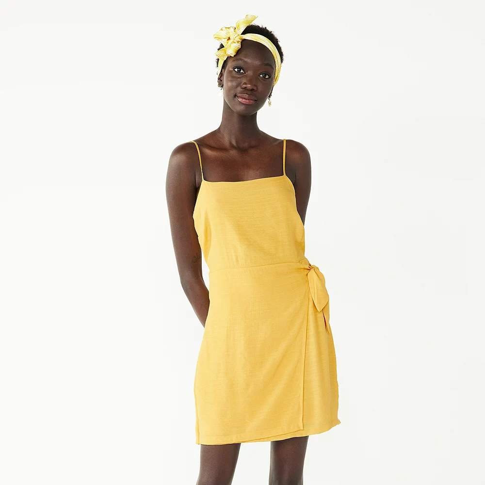 Women's Nine West Side-Tie Faux Wrap Mini Dress 9 Women's Nine West Side-Tie Faux Wrap Mini Dress - Image 7