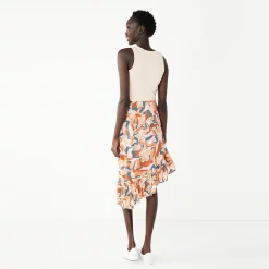 Women's Nine West Asymmetrical Midi Skirt -Nine West shop 5538810 ALT