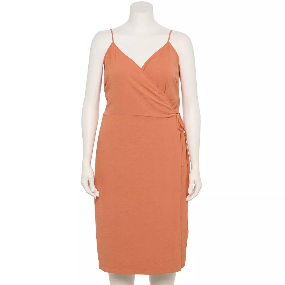 Plus Size Nine West Surplice Midi Dress 3 Plus Size Nine West Surplice Midi Dress