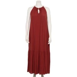 Plus Size Nine West Tiered Peasant Maxi Dress 10 Plus Size Nine West Tiered Peasant Maxi Dress -Nine West shop 5542044 Marsala Flower