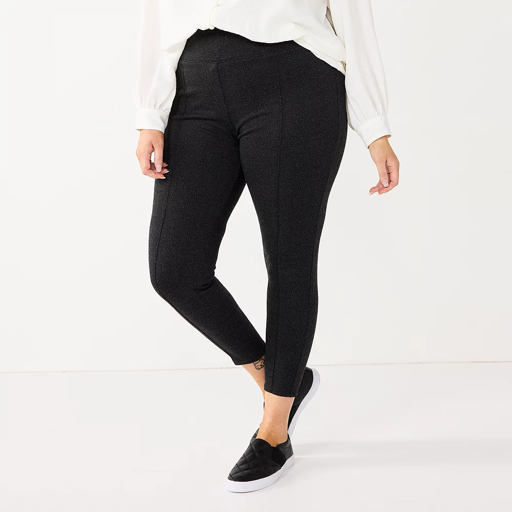 Plus Size Nine West Mid-Rise Ponte Leggings 6 Plus Size Nine West Mid-Rise Ponte Leggings - Image 4