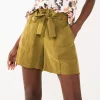 Women's Nine West High-Waisted Paperbag Utility Shorts 2 Women's Nine West High-Waisted Paperbag Utility Shorts -Nine West shop 5562607 Sergio Olive