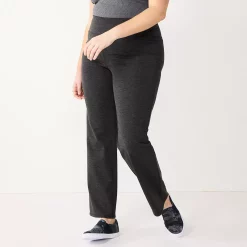 Plus Size Nine West Slimming High-Waisted Bootcut Pants