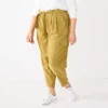 Plus Size Nine West High-Waisted Tapered Pants -Nine West shop 5563608 Sergio Olive