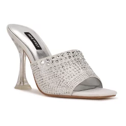 Nine West Ziptip Women's Dress Sandals 10 Nine West Ziptip Women's Dress Sandals -Nine West shop 5565090 Silver Shimmer