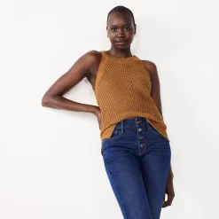 Women's Nine West High-Neck Cutaway Sweater Tank 10 Women's Nine West High-Neck Cutaway Sweater Tank -Nine West shop 5566564 Tamala Brown