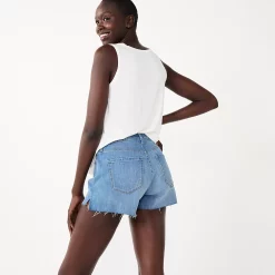 Women's Nine West High Rise Raw Hem Relaxed Denim Shorts 13 Women's Nine West High Rise Raw Hem Relaxed Denim Shorts -Nine West shop 5569183 ALT