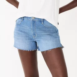 Women's Nine West High Rise Raw Hem Relaxed Denim Shorts 12 Women's Nine West High Rise Raw Hem Relaxed Denim Shorts -Nine West shop 5569183 Light