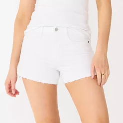 Women's Nine West High Rise Raw Hem Relaxed Denim Shorts 10 Women's Nine West High Rise Raw Hem Relaxed Denim Shorts -Nine West shop 5569183 White Knight