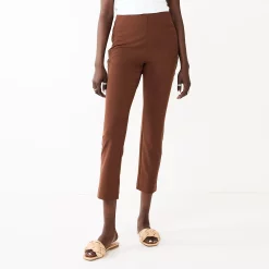 Petite Nine West Side Zip High-Waisted Skinny Ankle Pants 12 Petite Nine West Side Zip High-Waisted Skinny Ankle Pants -Nine West shop 5569185 Brown