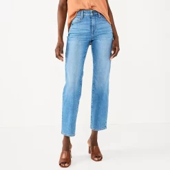 Women's Nine West Curvy Slimming Straight Jeans 13 Women's Nine West Curvy Slimming Straight Jeans -Nine West shop 5571118 Medium Dark