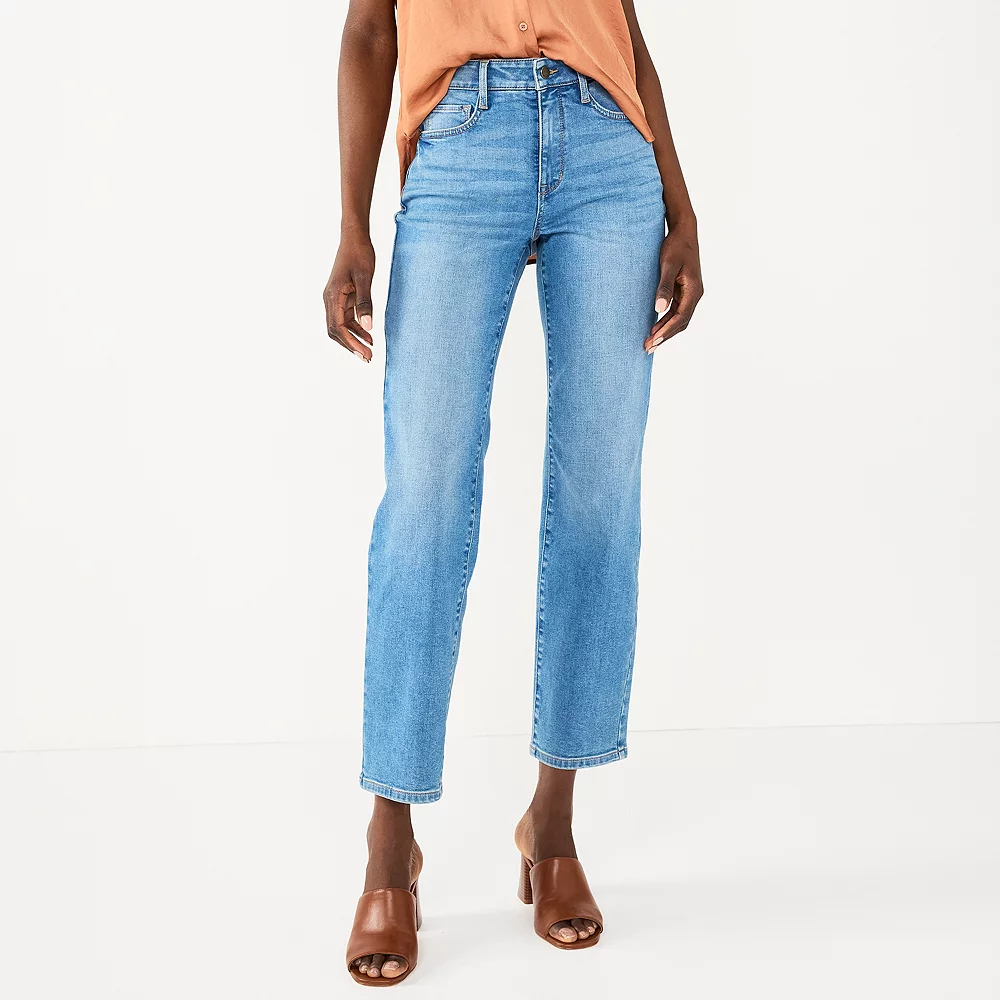 Women's Nine West Curvy Slimming Straight Jeans 7 Women's Nine West Curvy Slimming Straight Jeans - Image 5