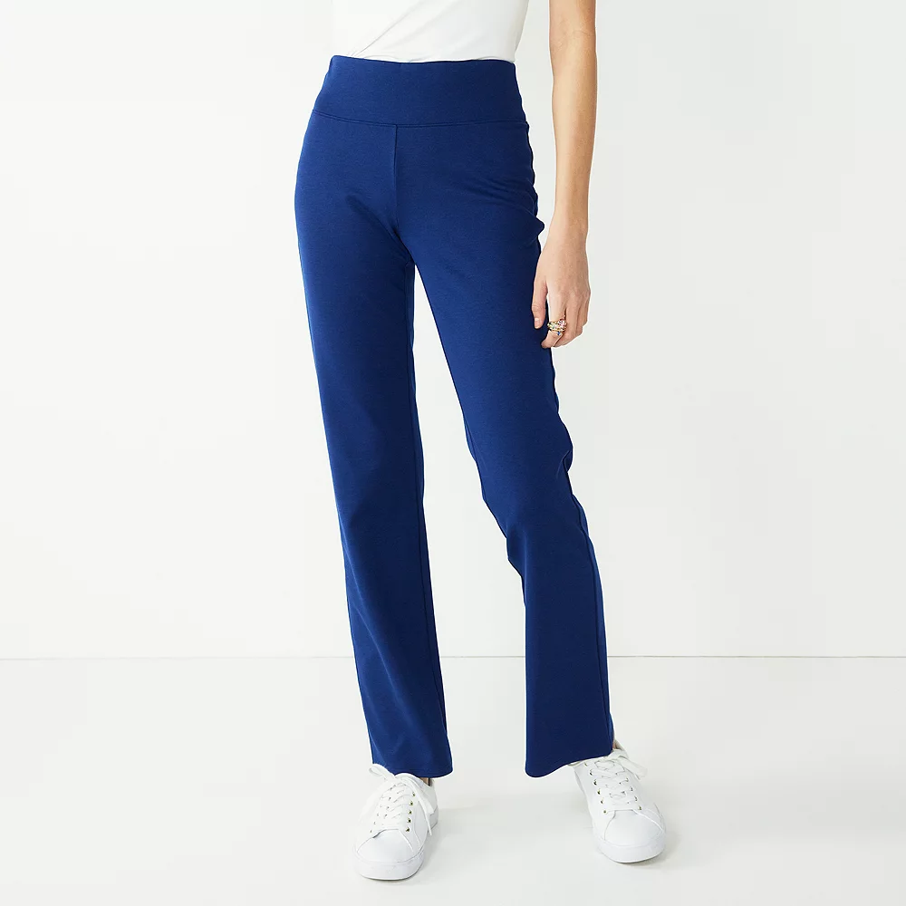 Petite Nine West Mid Rise Tummy Control Ponte Bootcut Pants 8 Petite Nine West Mid Rise Tummy Control Ponte Bootcut Pants - Image 6