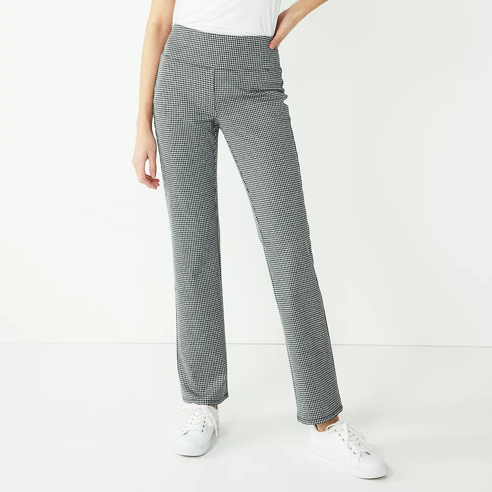 Petite Nine West Mid Rise Tummy Control Ponte Bootcut Pants 5 Petite Nine West Mid Rise Tummy Control Ponte Bootcut Pants - Image 3