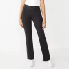 Petite Nine West Mid Rise Tummy Control Ponte Bootcut Pants 1 Petite Nine West Mid Rise Tummy Control Ponte Bootcut Pants -Nine West shop 5573842 Mineral Black