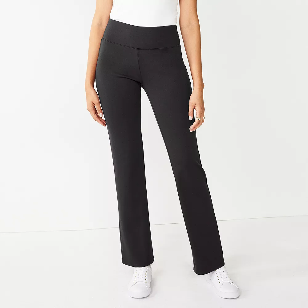 Petite Nine West Mid Rise Tummy Control Ponte Bootcut Pants 3 Petite Nine West Mid Rise Tummy Control Ponte Bootcut Pants