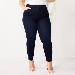 Plus Size Nine West Slimming Skinny Jeans 10 Plus Size Nine West Slimming Skinny Jeans -Nine West shop 5574799 Rinse