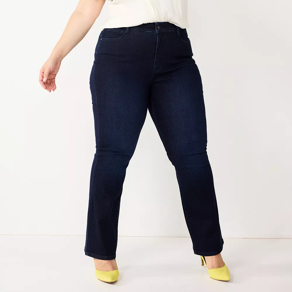 Plus Size Nine West Slimming Bootcut Jeans 4 Plus Size Nine West Slimming Bootcut Jeans - Image 2