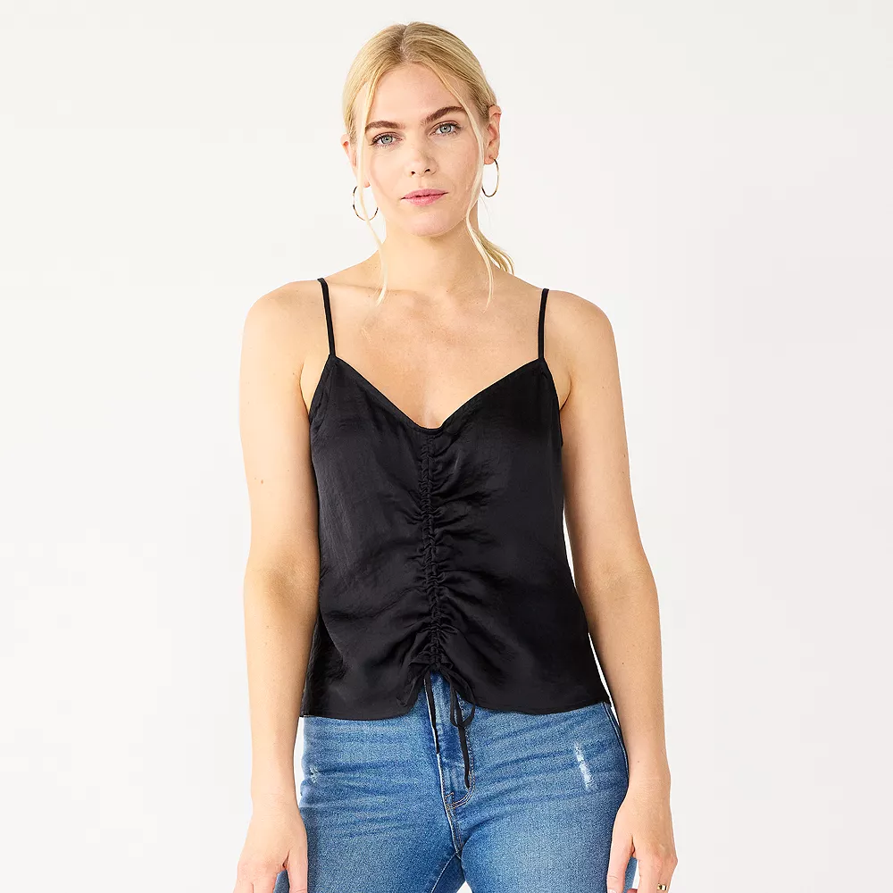 Women's Nine West Ruched Drawstring Front Tank 6 Women's Nine West Ruched Drawstring Front Tank - Image 4