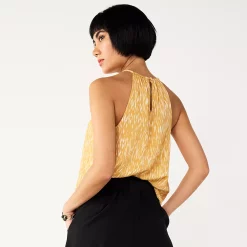 Women's Nine West High Neck Keyhole Tank -Nine West shop 5577411 ALT