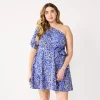 Plus Size Nine West Asymmetrical Fit & Flare Dress 1 Plus Size Nine West Asymmetrical Fit & Flare Dress -Nine West shop 5578106 Brushy Animal
