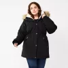 Plus Size Nine West Sherpa-Lined Parka Coat 1 Plus Size Nine West Sherpa-Lined Parka Coat -Nine West shop 5578778 Black